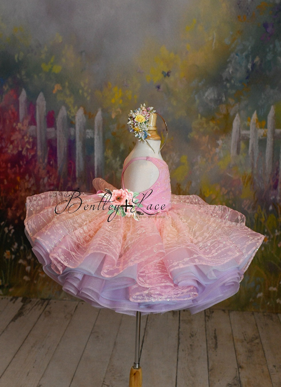 "Pink Daydream" -  Petal Short Length Dress (4 Year - Petite 5 Year)