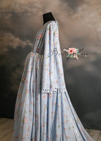 Rts new DAISY MAE - blue Bohemian Inspired gown (Teen/Adult) Maternity/ Non Maternity.