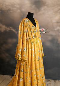 NEW RTS DAISY MAE - Yellow Bohemian Inspired gown (Teen/Adult) Maternity/ Non Maternity.