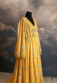 NEW RTS DAISY MAE - Yellow Bohemian Inspired gown (Teen/Adult) Maternity/ Non Maternity.
