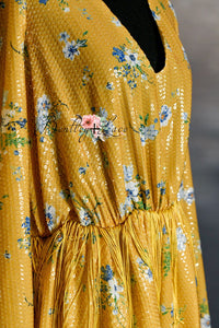 NEW RTS DAISY MAE - Yellow Bohemian Inspired gown (Teen/Adult) Maternity/ Non Maternity.