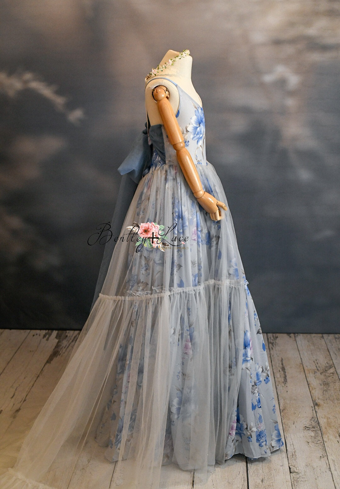 Modified "Hillary" - floral - Beautiful boho inspired gown - (6 - 11 YEAR)