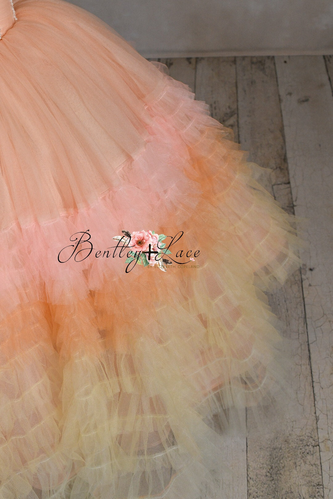 Euc Retired rental euc "Rainbow – Soirée" in Pastels -  Floor Length Dress ( 3 Year - Petite 4 Year)
