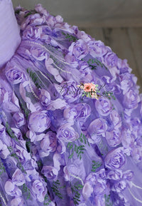 Retired rental Eva-  Floor Length Dress ( 5 Year - Petite 6 Year)