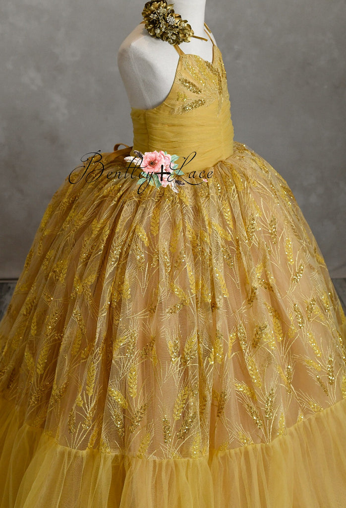 "Wheatly"  -  Floor Length Dress ( 7 Year - Petite 8 Year)