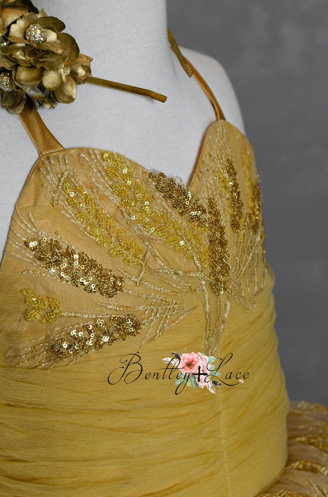 "Wheatly"  -  Floor Length Dress ( 7 Year - Petite 8 Year)