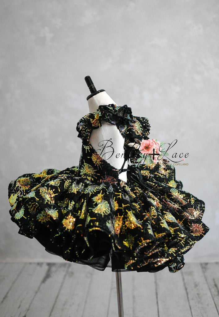 "Spinderella"  Petal Length Dress ( 5 Year - Petite 6 Year)