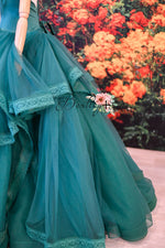 Cascade custom Solid gown- choose color Editorial Dress, Couture Gown, Special Occasion Dress