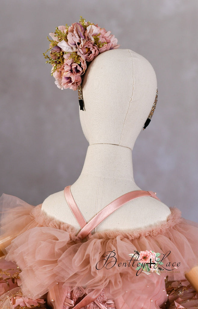 "Sadie Bloom"  blush Petal Length Dress  ( 6 Year - Petite 7 Year)