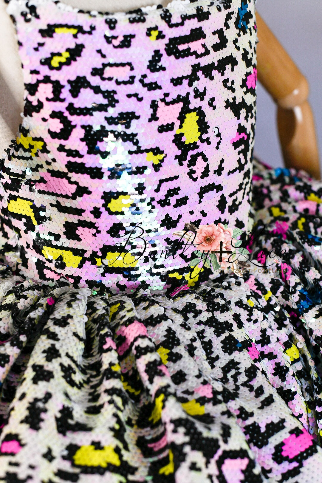 "Leopard Sass"  Petal Length Dress  ( 4 Year - Petite 5 Year)