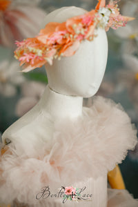 RTS -retired rental, NWT for a retired rental AURORA Floor Long Couture Rental Gown  (8year-10 year)
