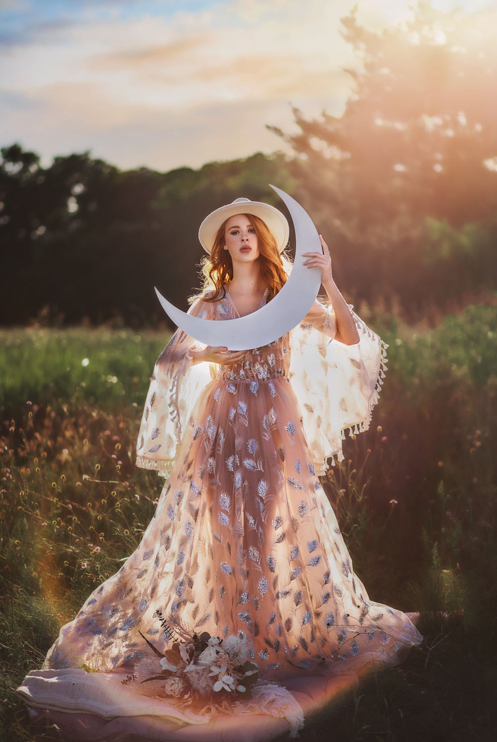 Retired Rental EUC Claire Bohemian Inspired gown (Teen/Adult) Maternity & non Maternity friendly