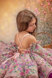 RETIRED RENTAL EUC "Delilah" -  dress+detachable sleeves-Petal Length Dress ( 4 Year - Petite 5 Year)