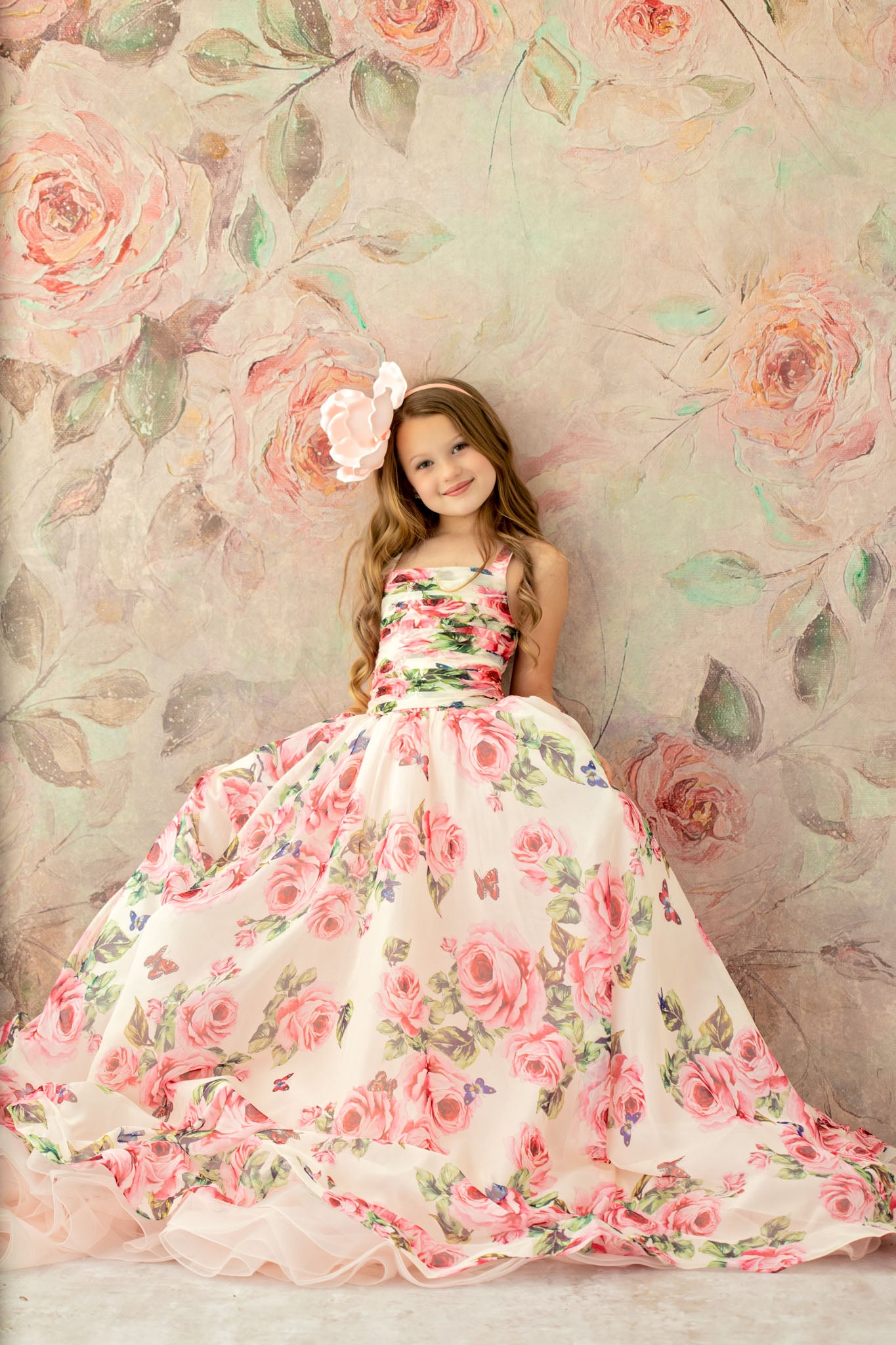 "Ellie Butterfly" -  Floor Length Dress  Editorial Dress, Couture Gown, Special Occasion Dress