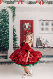 GLITTER- Petal Length Dress  Editorial Dress, Couture Gown, Special Occasion Dress