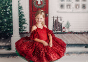 GLITTER- Petal Length Dress  Editorial Dress, Couture Gown, Special Occasion Dress