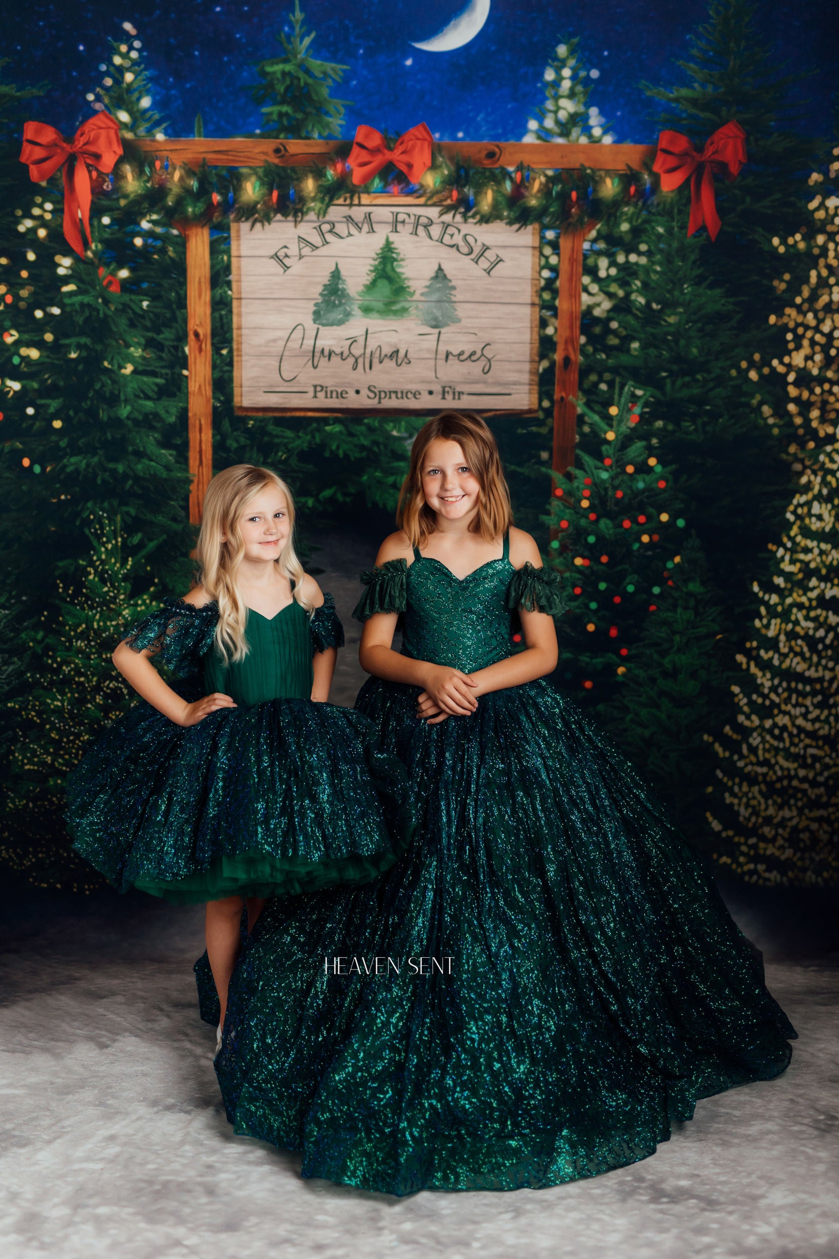"Evergreen" - Floor Length Dress ( 6 Year - Petite 9 Year)