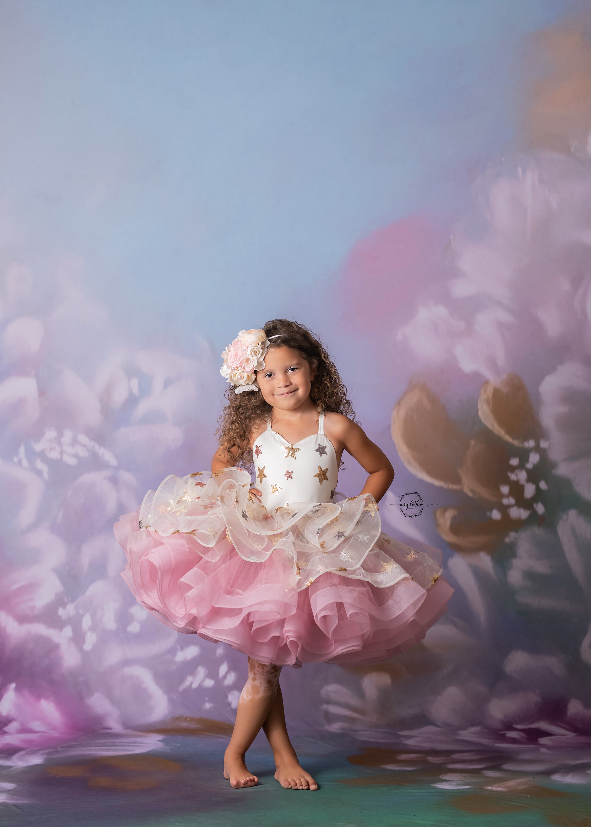 "Starry Surprise" Petal Short Length Dress ( 5 Year - Petite 6 Year)