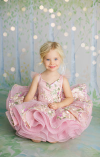 RETIRED RENTAL EUC "Brynn" -  Blush Petal Length Dress ( 3 Year - Petite 4 Year)
