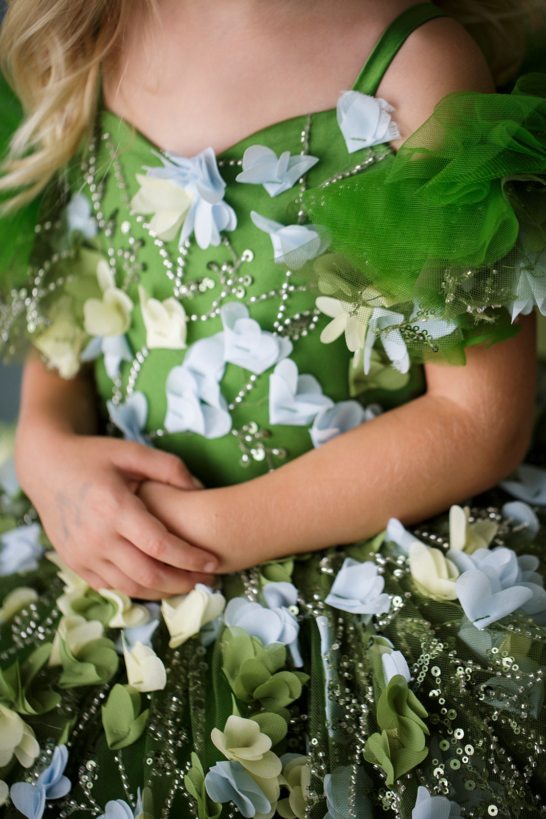 "Fern"  Petal Length Dress ( 5 Year - Petite 6 Year)