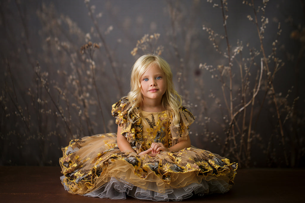 "Thistle"  Petal Length Dress ( 5 Year - Petite 6 Year)