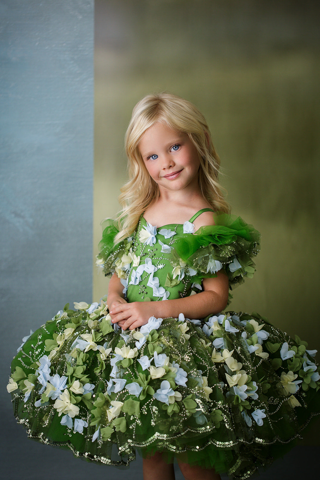 "Fern"  Petal Length Dress ( 5 Year - Petite 6 Year)