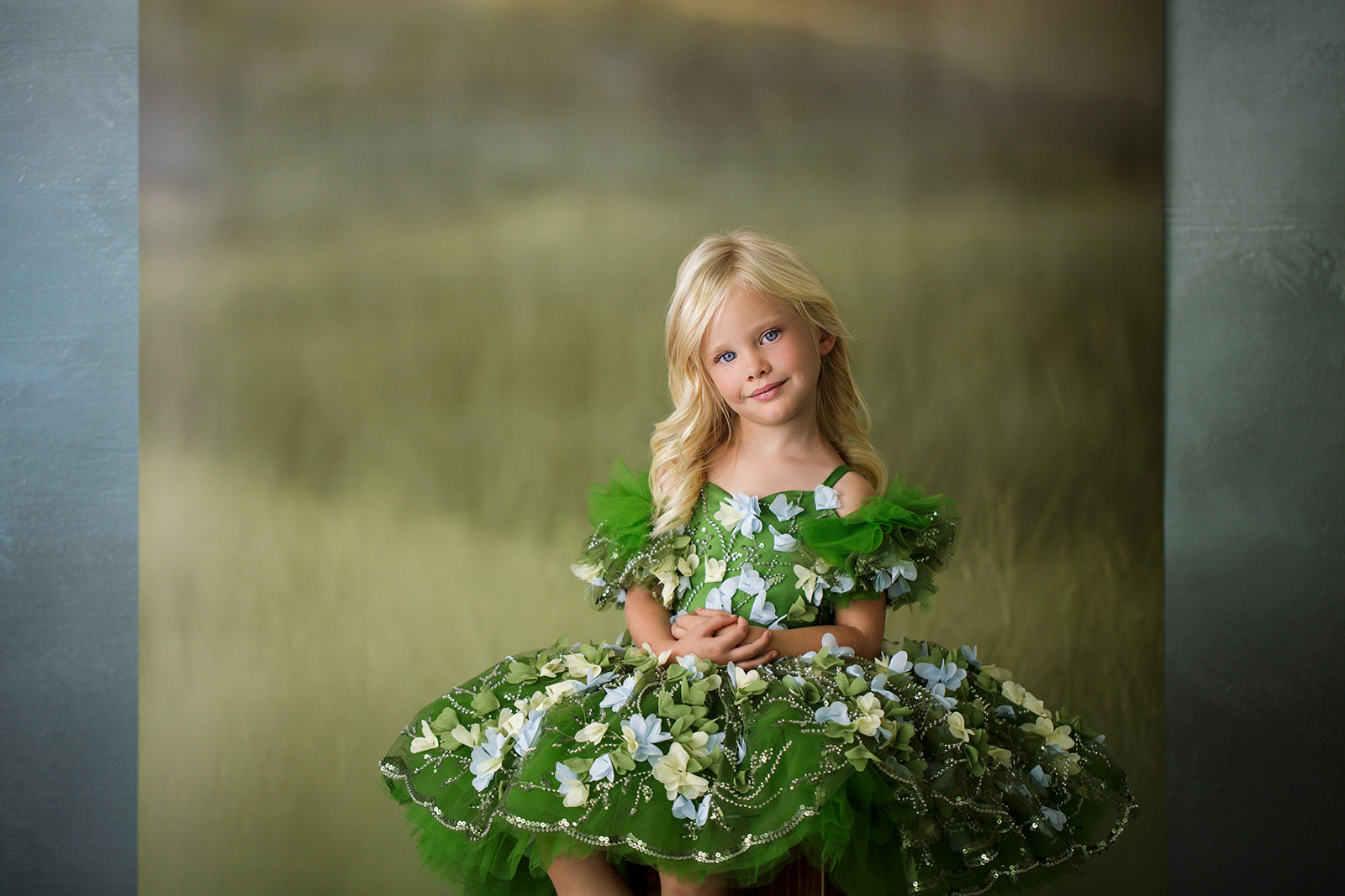 "Fern"  Petal Length Dress ( 5 Year - Petite 6 Year)