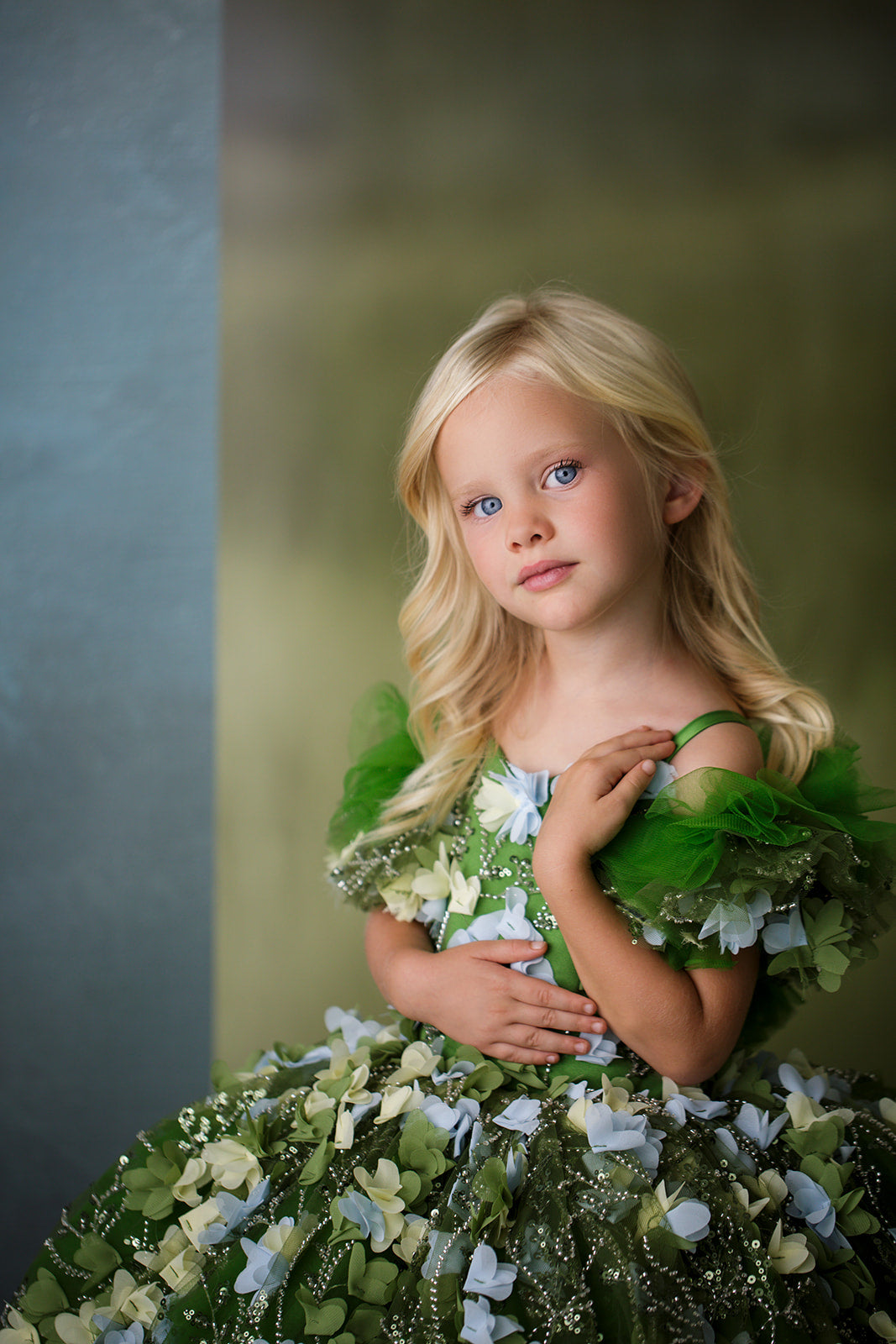 "Fern"  Petal Length Dress ( 5 Year - Petite 6 Year)